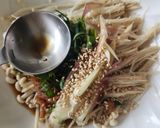 ザクザクえのき梅和え☆香味野菜☆お弁当作り方1写真