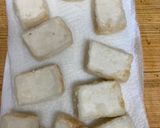 れんこん、焼きねぎ、きのこ入り揚げ出し豆腐作り方1写真
