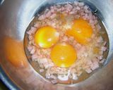 ハム入りオムレツ、生トマトソース作り方3写真
