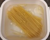 レンジで簡単！スパゲティ・ブッタネスカ作り方1写真