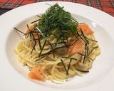 スモークサーモンのチーズクリームパスタ✿作り方8写真
