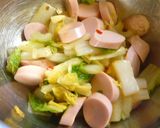 おさかなのソーセージと白菜のポン酢和え作り方4写真