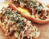 やきそばタルティーヌ＊焼きそばトースト作り方3写真