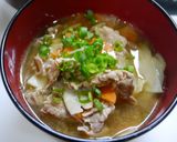 簡単！フライパン豚汁作り方6写真