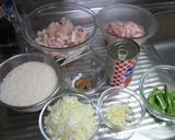簡単☆エスパーニャふらいぱんパエリア作り方1写真