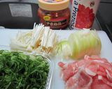 簡単！美味☆豚キムトマトパスタ作り方1写真