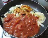 簡単！美味☆豚キムトマトパスタ作り方4写真