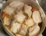 ぷるぷる柔らか＊豚の角煮+大根＊作り方4写真