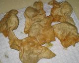 皮が美味！揚げワンタンの甘酢あんかけ❤作り方3写真