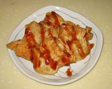 皮が美味！揚げワンタンの甘酢あんかけ❤作り方5写真