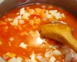 お豆と押し麦のミネストローネスープ♪作り方6写真