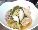 白菜と鶏もも肉の豆腐炒め作り方1写真