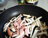 ＊簡単＊きのことお魚ソーセージ炒め作り方2写真