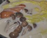 と～ろり白菜のクリームスープ（生姜風味）作り方4写真