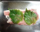 大人の・・豚肉のみょうが梅シソ巻き作り方2写真