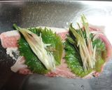 大人の・・豚肉のみょうが梅シソ巻き作り方3写真
