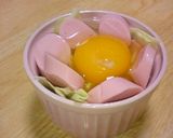 朝食に♪キャベツとソーセージのココット作り方2写真