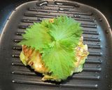 THE♡和風♡納豆大葉もちもちお好み焼き作り方4写真