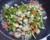 雑魚とセロリのカルシウム炒め作り方2写真