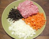 ライスペーパーで作る蒸し春巻き作り方1写真