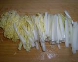 白菜とアンチョビのクリームパスタ作り方1写真