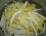 白菜とアンチョビのクリームパスタ作り方4写真