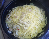 ツナ缶ときのことレンコンの和風パスタ作り方3写真