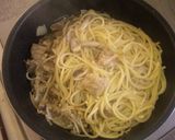 シューマイときのことレンコンの中華パスタ作り方3写真