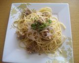シューマイときのことレンコンの中華パスタ作り方4写真