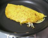 ベトナム料理バインセオ　Banh Xeo作り方7写真