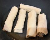 何でも残り物で春巻き作り方10写真