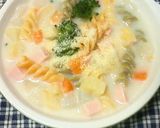 残り野菜とソーセージのお手軽チャウダー作り方8写真