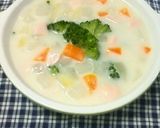 残り野菜とソーセージのお手軽チャウダー作り方7写真