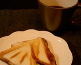 朝食☆ナスとベーコンのミートホットサンド作り方10写真
