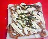 とろ～りチーズと納豆で和風トースト作り方4写真