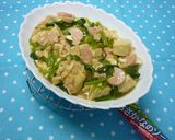 お豆腐とかぶの葉のギョニソあん♪作り方5写真