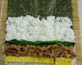 豚肉の照り焼き巻き寿司。作り方6写真