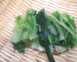 水菜のおひたしワサビ風味作り方2写真