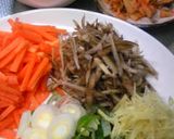 本格風☆キムチと牛ごぼうの炊き込みご飯作り方3写真