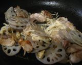 れんこんときのこの和風スパゲティー作り方2写真