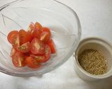 プチトマトとわかめのヘルシーサラダ作り方2写真