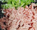 ひき肉かき玉ラーメン*〆はスープごはん作り方1写真