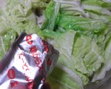 チンする舞茸入り蒸し白菜作り方4写真