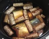 電気圧力鍋でさばのしょうが煮→味噌煮作り方4写真