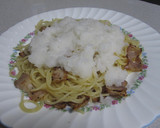大根おろしとベーコンの和風スパ作り方5写真
