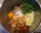 野菜たっぷり甘辛つくねハンバーグ作り方1写真