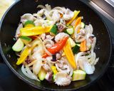 パエリアの酒呑み用・・・だからノーライス作り方4写真