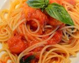簡単！フレッシュトマトのスパゲッティ作り方7写真