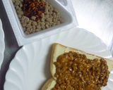 桃屋のラー油　ｄｅ　納豆チーズトースト作り方2写真