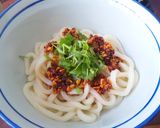 桃屋のラー油　ｄｅ　うどん作り方2写真